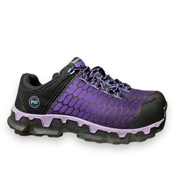 Timberland PRO Women's 8.5 Purple Powertrain Sport Alloy Toe Work Sneaker ESD